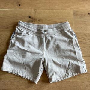 Chubbies Mens Heather Cream/White Sweat Shorts